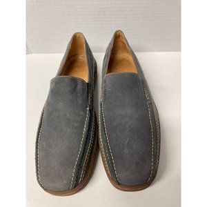 Gently Worn Sandro Republic Shoes Mens 8 D Toe Slip On Loafers Blue Gray 4810